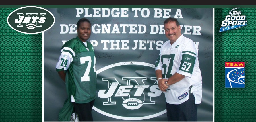 Bud Light and TEAM Coalition partner with the New York Jets to Promote Bud Light Good Sport Designated Driver Challenge