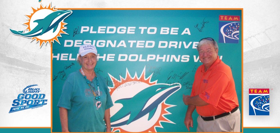 Bud Light and TEAM Coalition partner with the Miami Dolphins to Promote Bud Light Good Sport Designated Driver Challenge