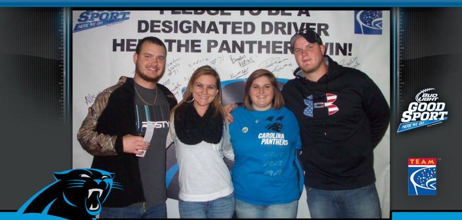 Responsible Carolina Panthers Fans Rewarded at Bud Light Good Sport Designated Driver Challenge Rivalry Game