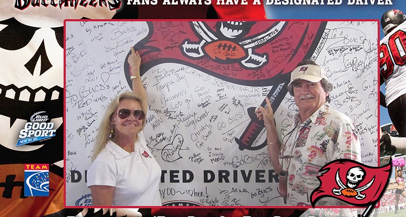 Responsible Tampa Bay Buccaneers Fans Rewarded at Bud Light Good Sport Designated Driver Challenge Rivalry Game