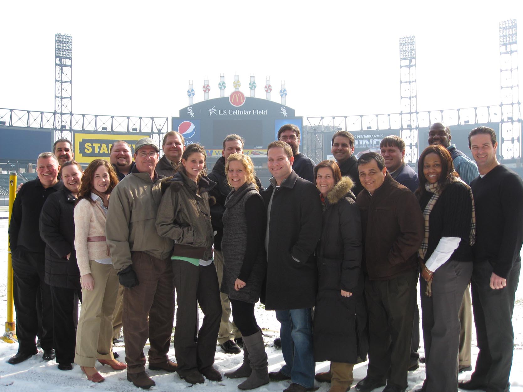 Chicago IDP attendees avoided the snow and took the field.