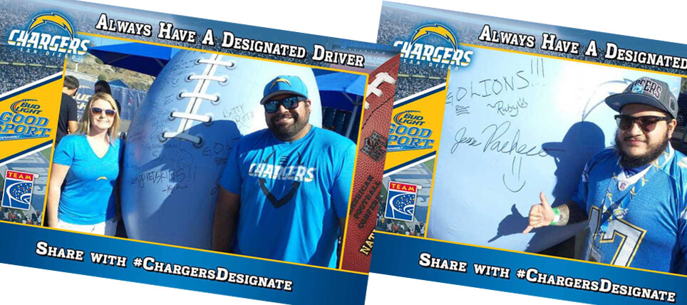San Diego Chargers Fans Never Drive Drunk