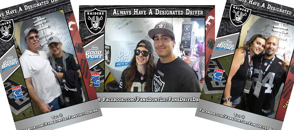 Oakland Raiders Fans Always Have a Designated Driver
