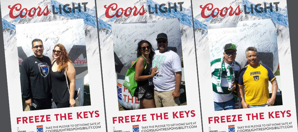 Coors Light Encourages Soccer Fans to Freeze the Keys at Socio MX 2016