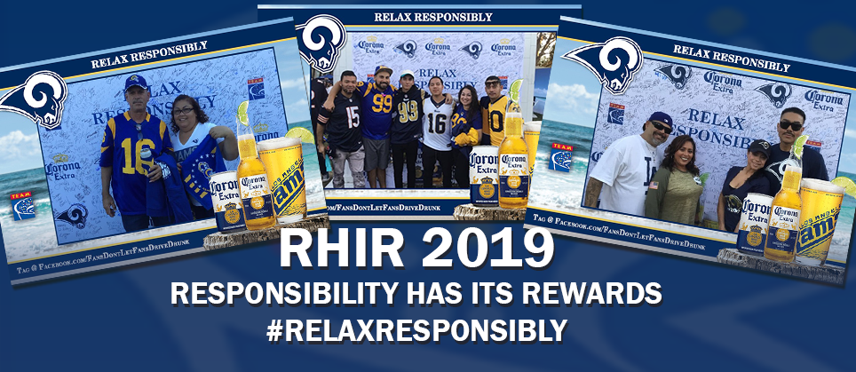 Pledge to Relax Responsibly Rewarded at Rams Game