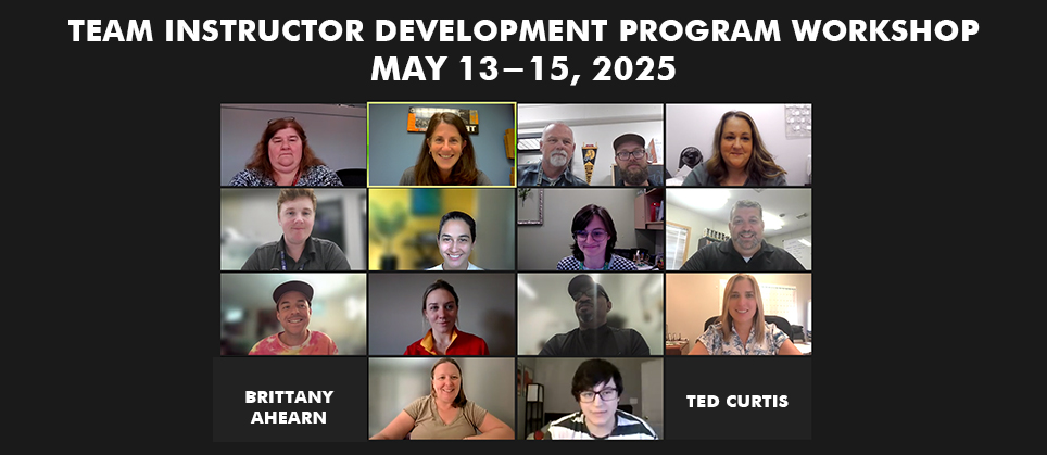 TEAM Train-the-Trainer Workshop May 13-15, 2025