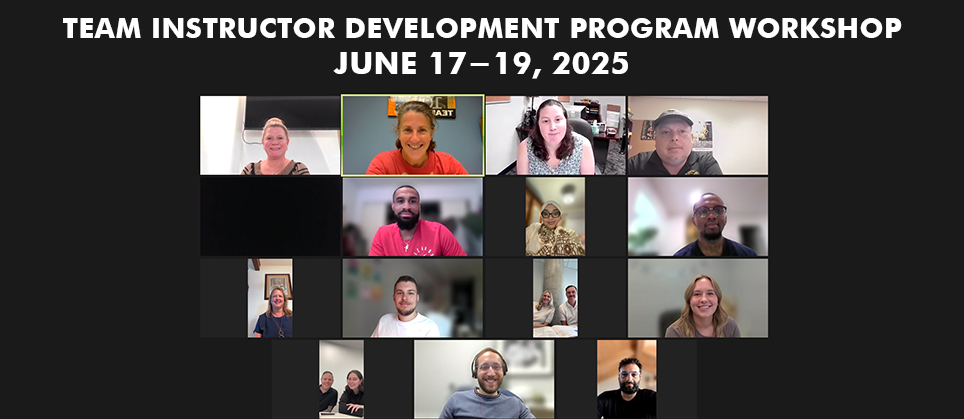 TEAM Train-the-Trainer Workshop June 17-19, 2025